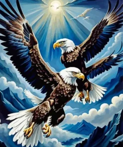 Two Eagles Birds Diamond Painting