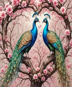 Two Peacocks Diamond Painting