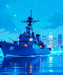 US Navy Ship Diamond Painting