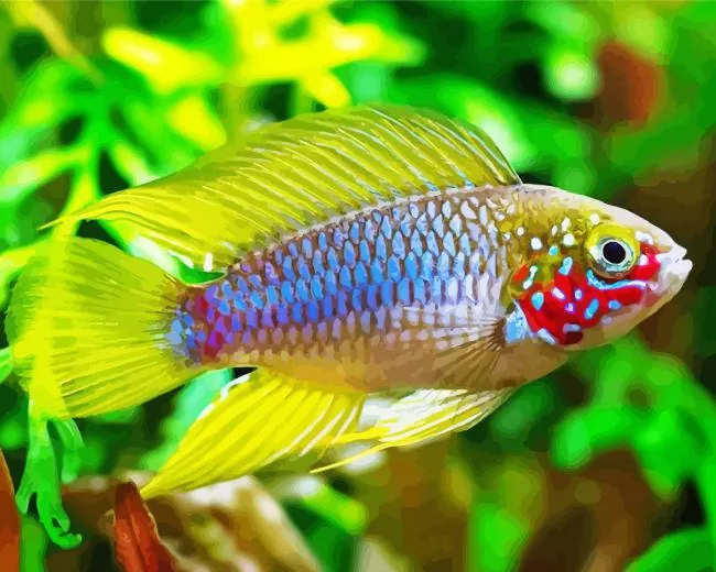 Umbrella cichlid Diamond Painting Umbrella cichlid Diamond Painting