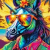 Unicorn with Sunglasses Diamond Painting
