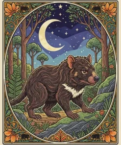 Vintage Tasmanian Devil Diamond Painting