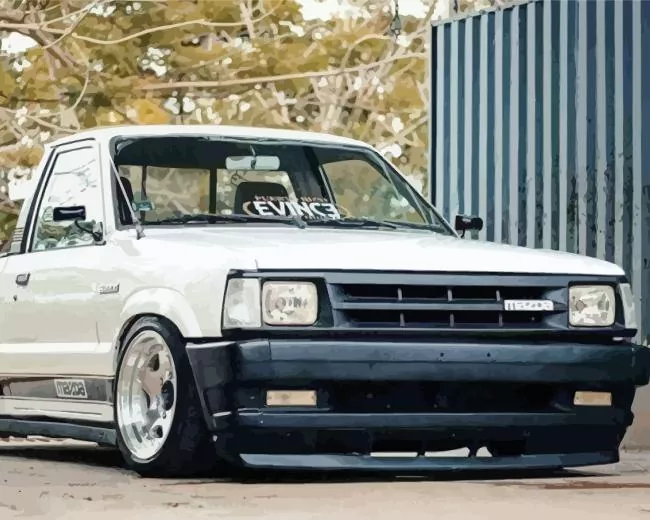 White Mazda B2000 Diamond Painting White Mazda B2000 Diamond Painting