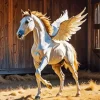Winged Cremello Diamond Painting