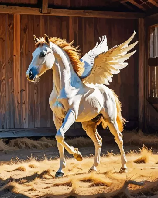 Winged Cremello Diamond Painting Winged Cremello Diamond Painting