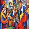 Abstract Jazz Players Diamond Painting