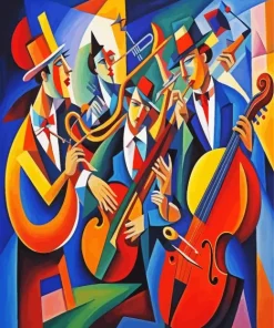 Abstract Jazz Players Diamond Painting