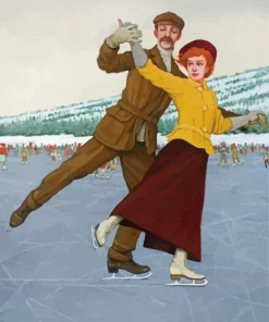 Couple Ice Skating Diamond Painting