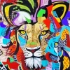 Cubism Lion Diamond Painting