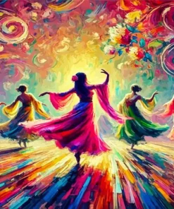 Dancing Ladies Diamond Painting