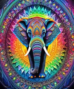 Elephant Mandala Diamond Painting