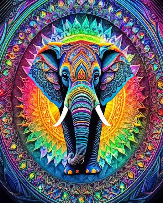 Elephant Mandala Diamond Painting Elephant Mandala Diamond Painting
