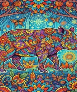 Mandala Tapir Diamond Painting