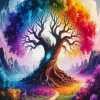Rainbow Tree Diamond Painting