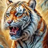 Roaring Tiger Diamond Painting