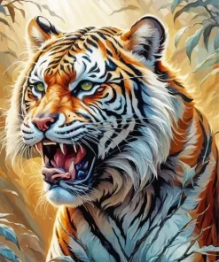 Roaring Tiger Diamond Painting