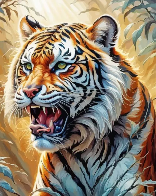 Roaring Tiger Diamond Painting Roaring Tiger Diamond Painting