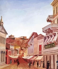 Street in Athens Diamond Painting