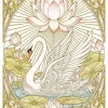Swan Lotus Diamond Painting
