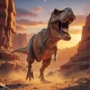 T Rex Dinosaur Diamond Painting