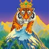 Tiger with Crown Diamond Painting