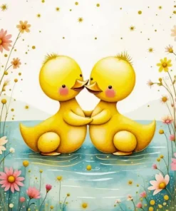 Two Baby Ducks Diamond Painting